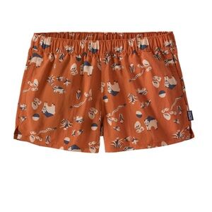 Patagonia 2” barely baggies, Buffalo/bison print, medium “homeward bound” shorts